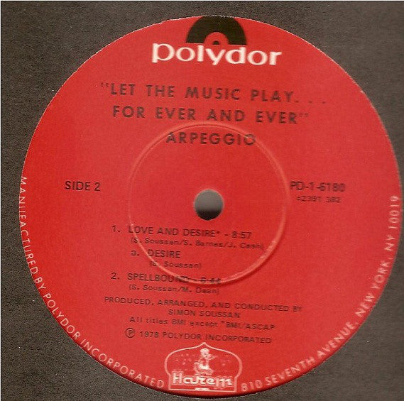 Arpeggio (2) : Let The Music Play... (LP, Album, NAM)