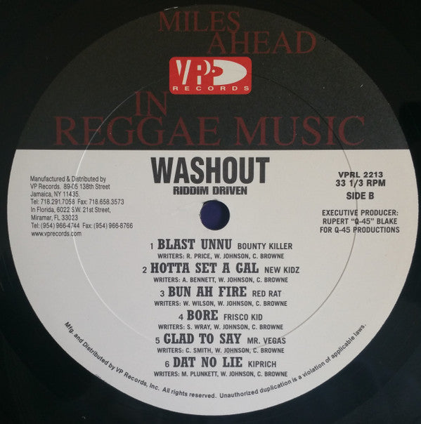 Various : Washout (LP, Comp)