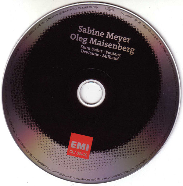 Sabine Meyer, Oleg Maisenberg : Devienne, Poulenc, Saint-Saëns, Milhaud (CD, Album)