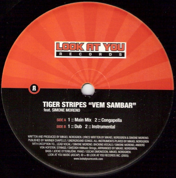 Tiger Stripes : Vem Sambar (12")