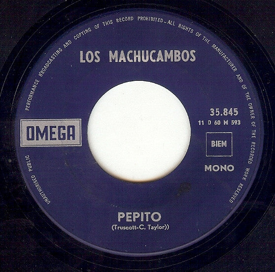 Los Machucambos : La Bamba / Pepito (7", Mono)