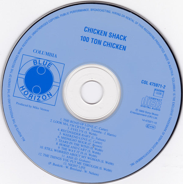 Chicken Shack : 100 Ton Chicken (CD, Album, RE)