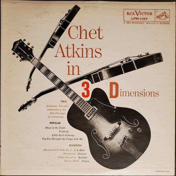 Chet Atkins : Chet Atkins In Three Dimensions (LP, Album, Mono, Ind)