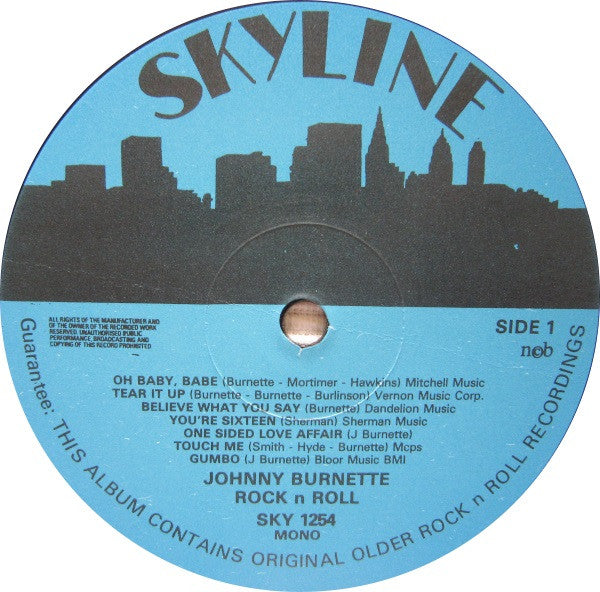 Johnny Burnette : Rock'n Roll (LP, Comp, Mono)