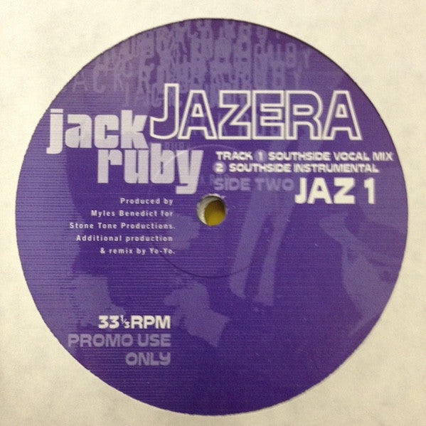 Jazera : Jack Ruby - Double Pack Promo (2x12", Promo)