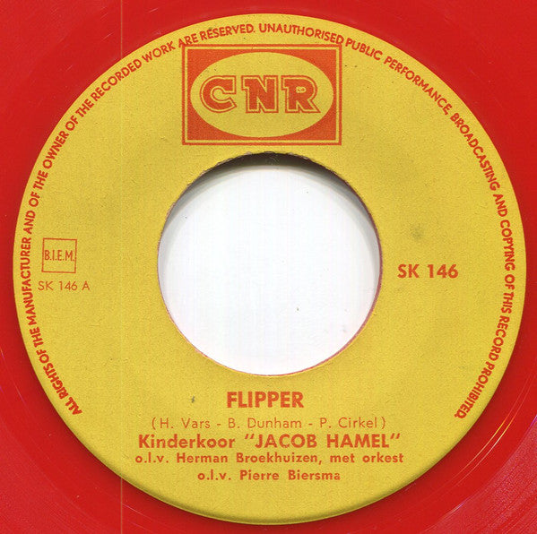 Kinderkoor Jacob Hamel : Flipper (7", Single, Mono, Red)