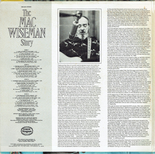 Mac Wiseman : The Mac Wiseman Story (2xLP, Album)