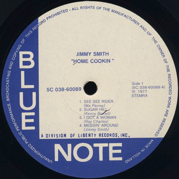 The Incredible Jimmy Smith* : Home Cookin' (LP, Album, RE)