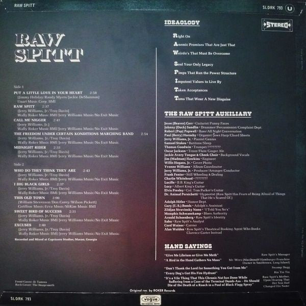 Raw Spitt : Raw Spitt (LP, Album)