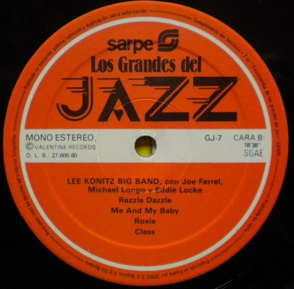 Lee Konitz Big Band : Los Grandes Del Jazz 7 (LP)