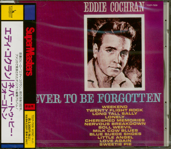 Eddie Cochran : Never To Be Forgotten (CD, Album, Mono, RE)