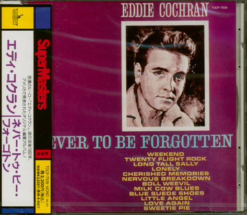 Eddie Cochran : Never To Be Forgotten (CD, Album, Mono, RE)