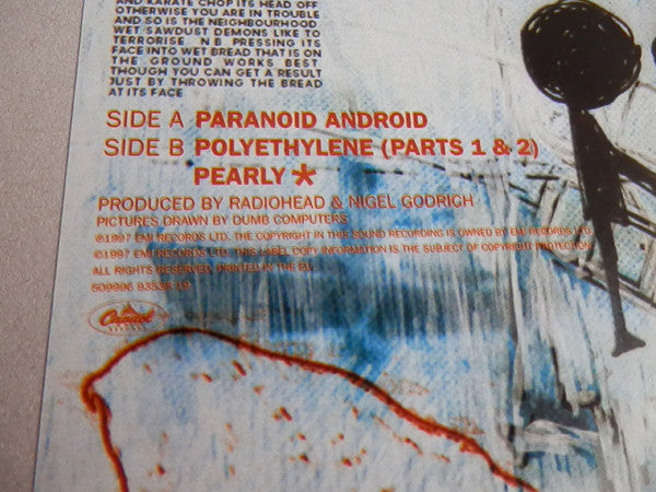 Radiohead : Paranoid Android (12", EP, RE)