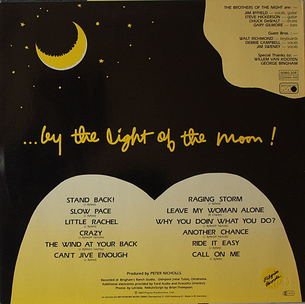 Rockin' Jimmy & The Brothers Of The Night : By The Light Of The Moon (LP, Album)
