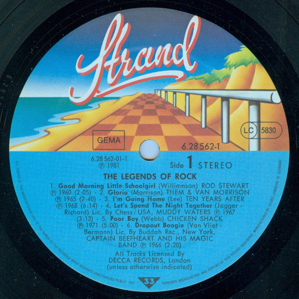 Various : The Legends Of Rock  (2xLP, Comp)