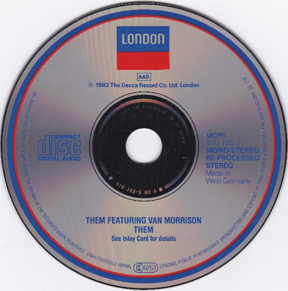 Them (3) : Them Featuring Van Morrison (CD, Comp, Mono, RE)