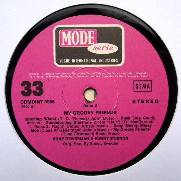 Rune Öfwerman & Funky Strings : My Groovy Friends (LP, Album)