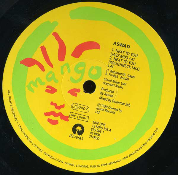 Aswad : Next To You (12")