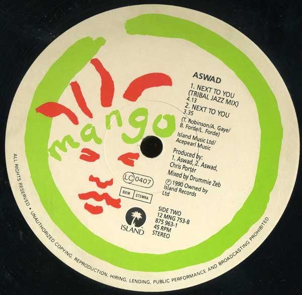 Aswad : Next To You (12")