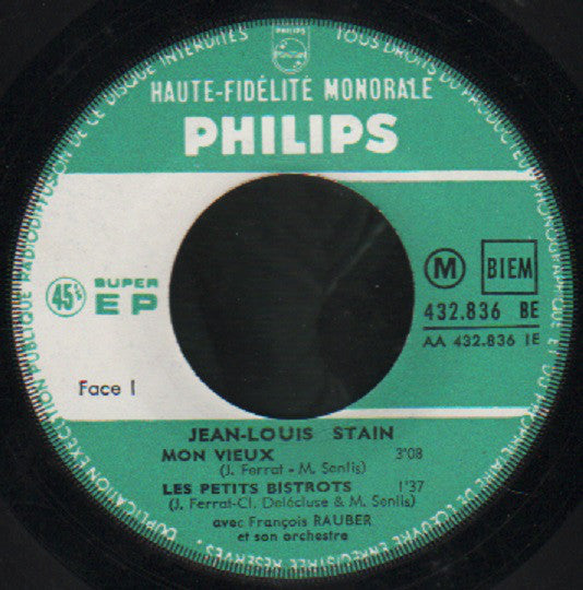 Jean-Louis Stain : Allez Donc (7", EP)