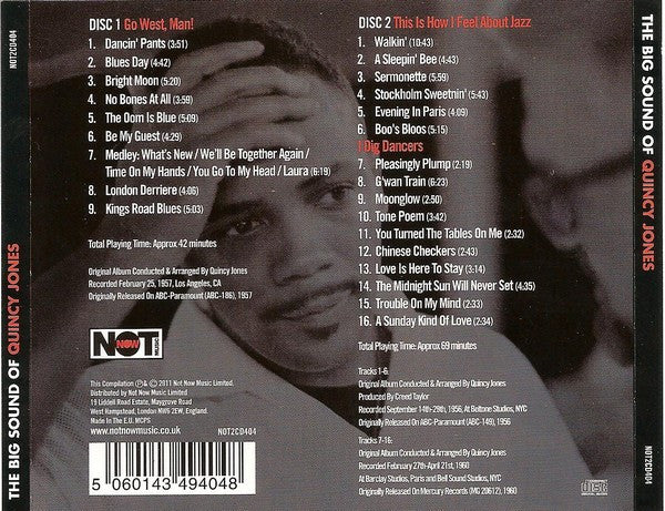Quincy Jones : The Big Sound Of Quincy Jones (2xCD, Comp, RM)