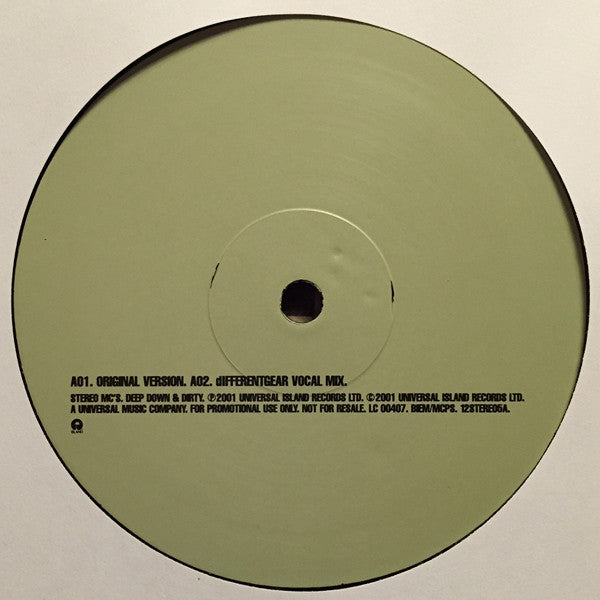 Stereo MC's : Deep Down & Dirty (12", Promo)