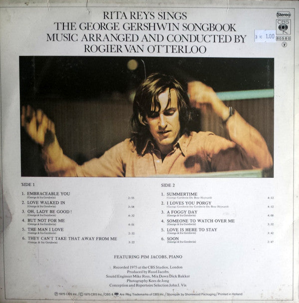 Rita Reys, Rogier Van Otterloo : Rita Reys Sings The George Gershwin Songbook (LP, Album)