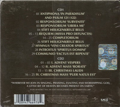 The Cistercian Monks Of Stift Heiligenkreuz : Chant (Music For Paradise) (2xCD, Album)