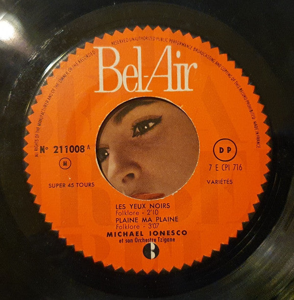 Michael Ionesco Et Son Orchestre Tzigane : Очи черныя (Les Yeux Noirs) (7", EP)