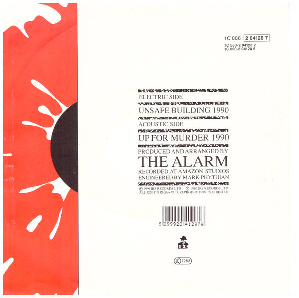 The Alarm : Unsafe Building  Year 1990 (7")