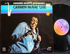 Carmen McRae : Ronnie Scott's Presents Carmen McRae 'Live' (LP, Album)