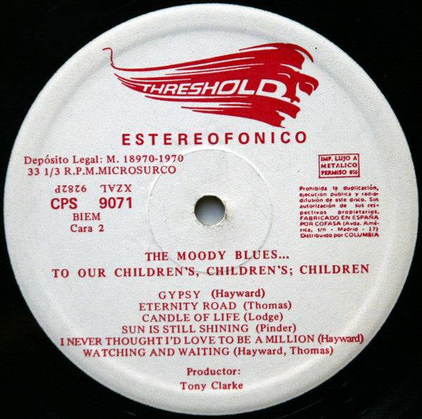 The Moody Blues : To Our Children's Children's Children (LP, Album, Gat)