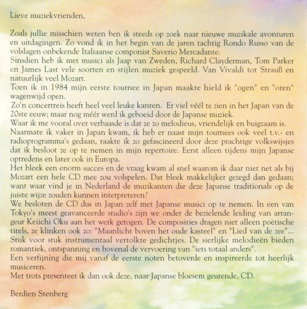 Berdien Stenberg : Made In Japan (CD, Album)