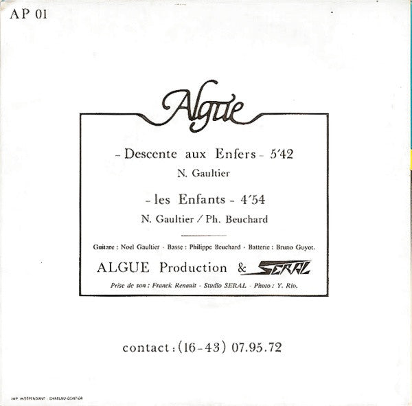 Algue : Descente Aux Enfers & Les Enfants (7")