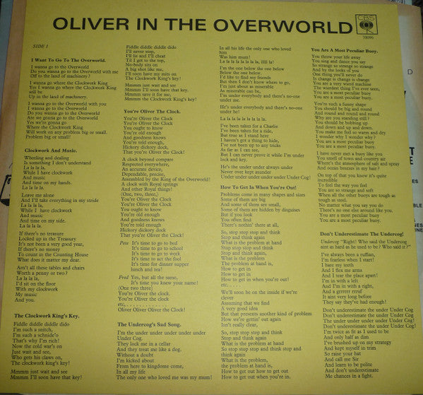 Various : Oliver In The Overworld - Original Cast Recording Of The Southern Television Show (LP)