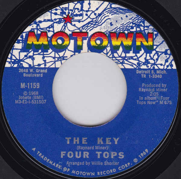 Four Tops : Don't Let Him Take Your Love From Me  (7", Single, Styrene, Mon)