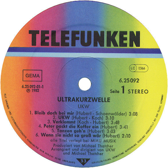 UKW (2) : UltraKurzWelle (LP, Album)