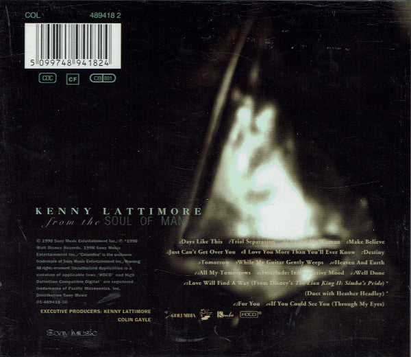 Kenny Lattimore : From The Soul Of Man (HDCD, Album)