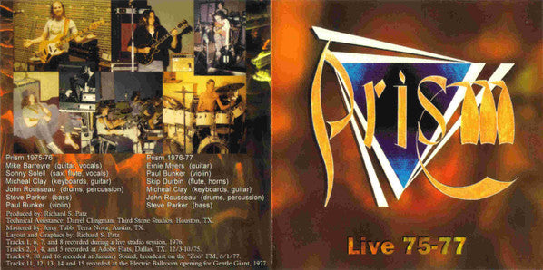 Prism (17) : Live 75-77 (CD, Album)