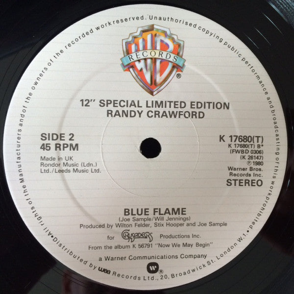 Randy Crawford : One Day I'll Fly Away (12", Single, Ltd)