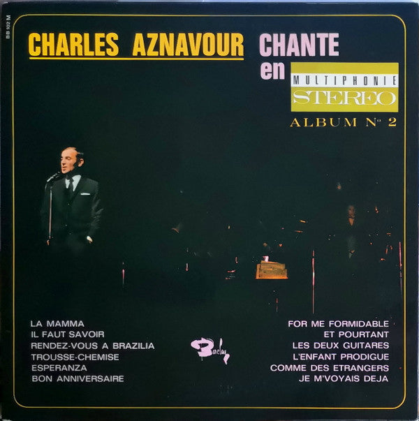 Charles Aznavour : Charles Aznavour Chante En Multiphonie Stéréo - Album No 2 (LP, Comp)