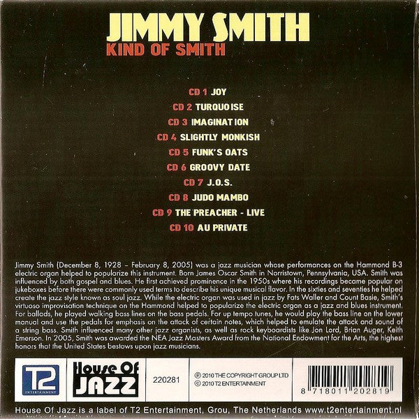 Jimmy Smith : Kind Of Smith (10xCD, Album + Box, Comp)