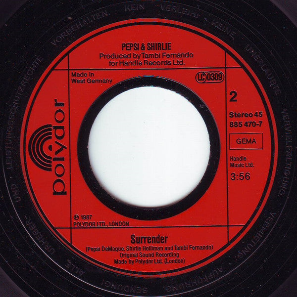 Pepsi & Shirlie : Heartache (7", Single)