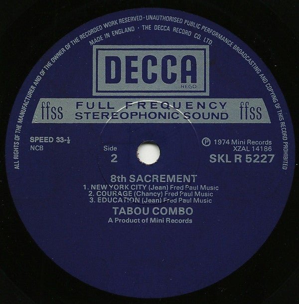 Tabou Combo : 8th Sacrement (LP, Album)