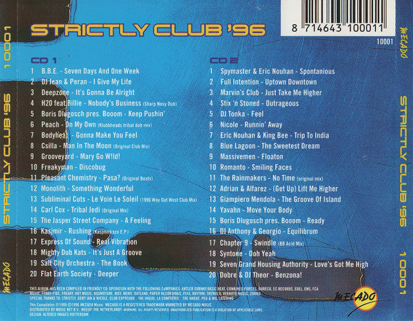 Various : Strictly Club '96 (2xCD, Comp)