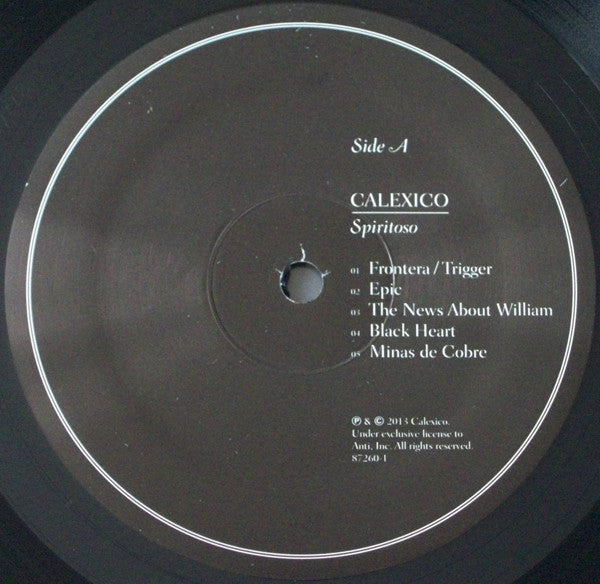 Calexico : Spiritoso  (LP, Album, RSD + CD, Album + RSD, Ltd, Num, RE)
