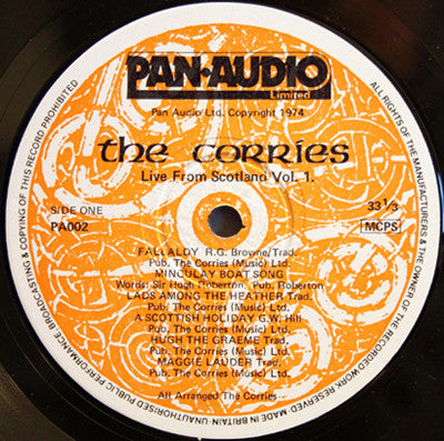 The Corries : Live From Scotland Volume 1 (LP, Album, Mono)
