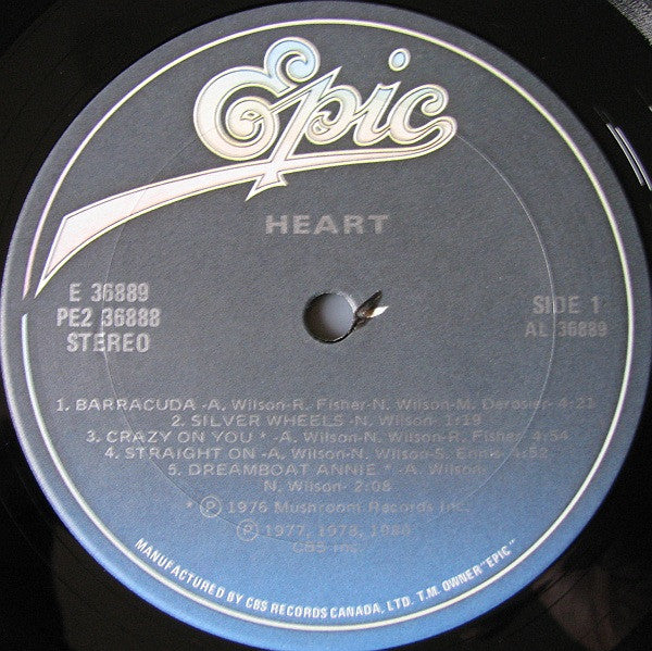 Heart : Greatest Hits / Live (2xLP, Comp)