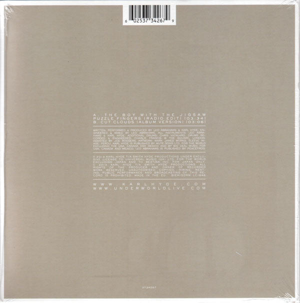 Karl Hyde : The Boy With The Jigsaw Puzzle Fingers (7", Single, Ltd, Cle)