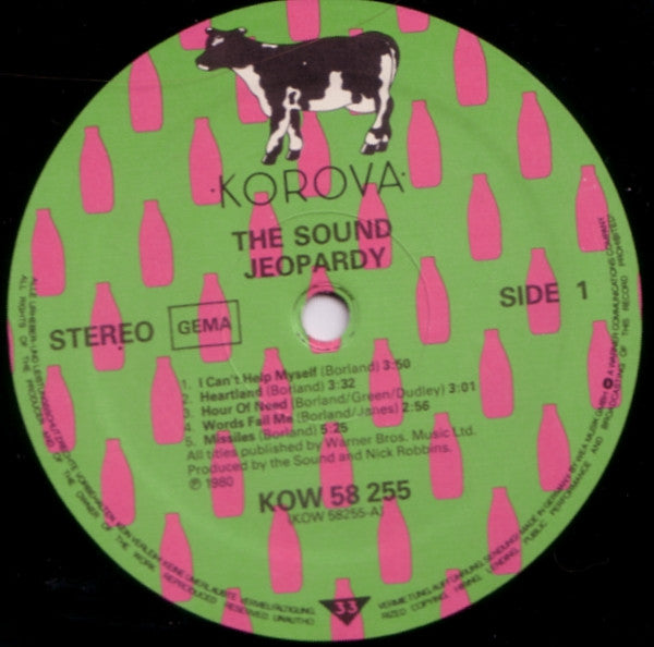 The Sound (2) : Jeopardy (LP, Album, RE)